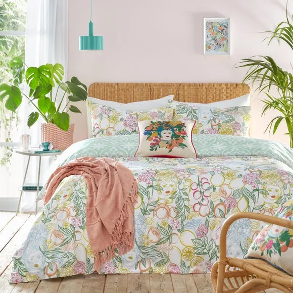 Duvet Cover Set Reversible - Multicolor, Cotton image