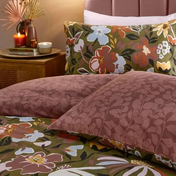 Duvet Cover Set Reversible - Multicolour, Polycotton