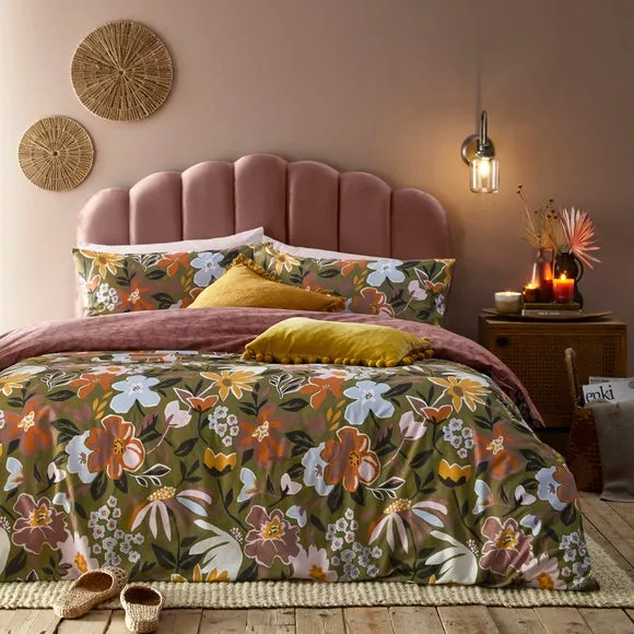 Duvet Cover Set Reversible - Multicolour, Polycotton image