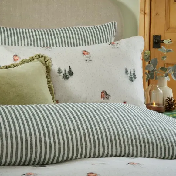 Duvet Cover Set with Pillowcase - Cream, Cotton