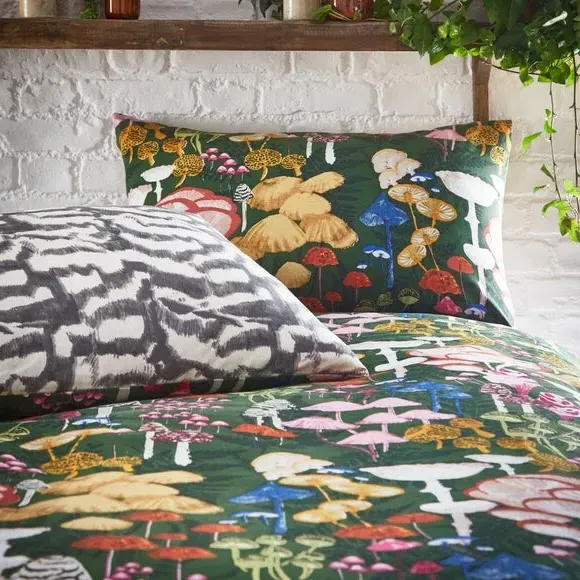 Duvet Cover Set with Pillowcase - Forest, Cotton