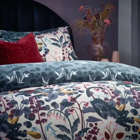 Duvet Cover Set with Pillowcase - Midnight, Cotton