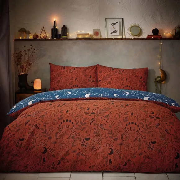 Duvet Cover Set with Pillowcase - Rust