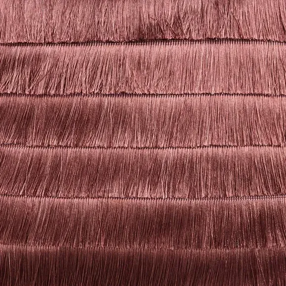 Flicker Cushion with Fringe - Pink, Velvet