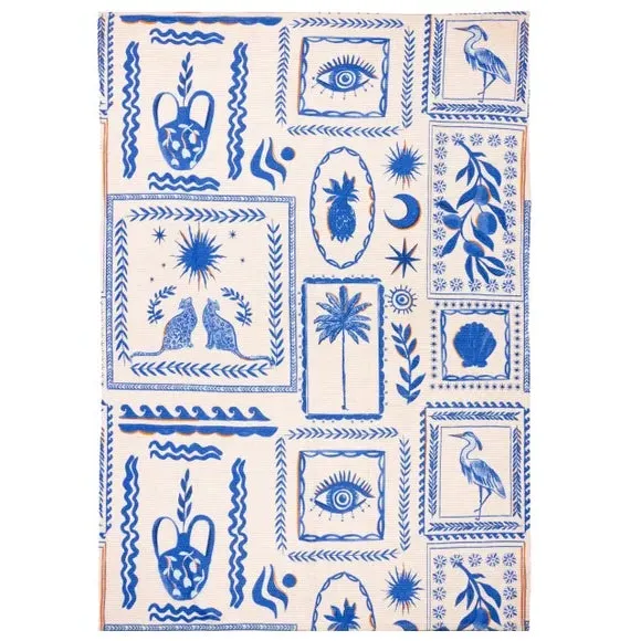 Indoor Outdoor Rug - Blue, Polyester