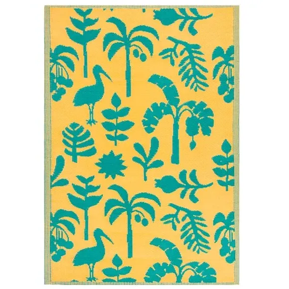 Indoor Outdoor Rug - Yellow, Polypropylene