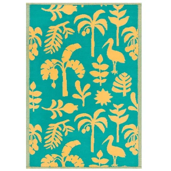 Indoor Outdoor Rug - Yellow, Polypropylene