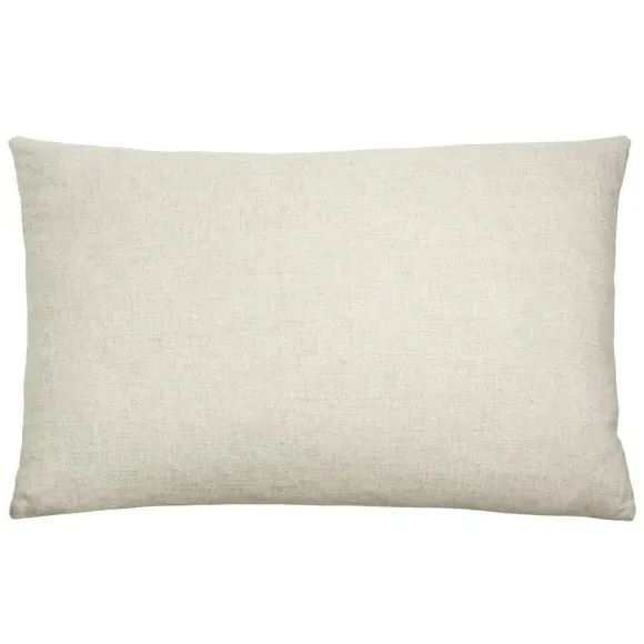Oblong Cushion with Zip Closure - Natural, Velvet