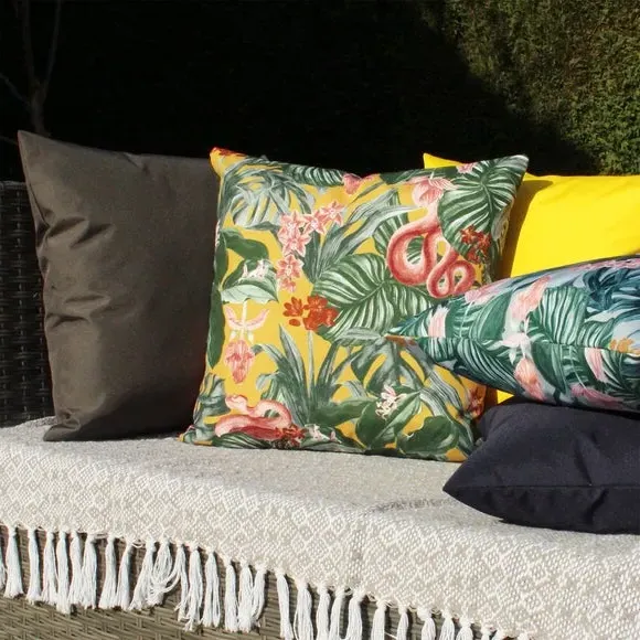 Outdoor Cushion with UV Protection - Mustard