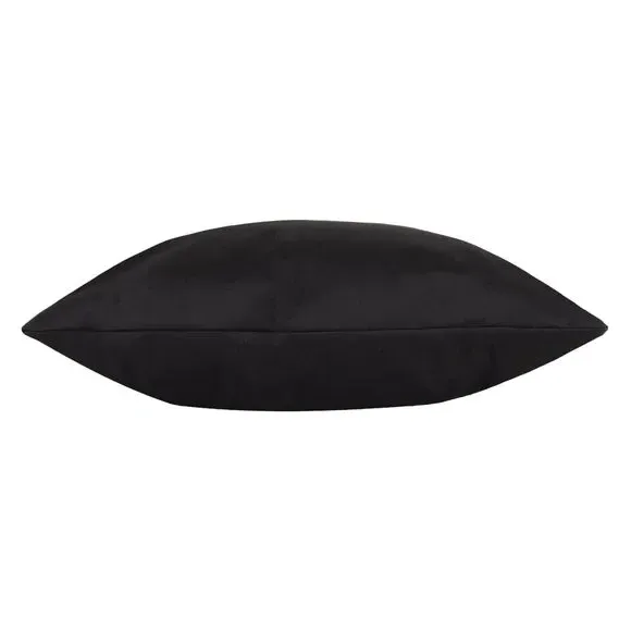 Plain Outdoor Cushion with Zip - Black, Polyester