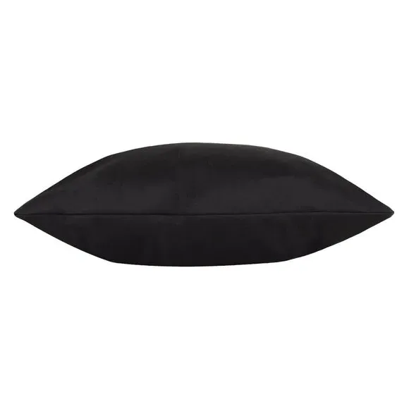 Plain Outdoor Cushion with Zip - Black, Polyester