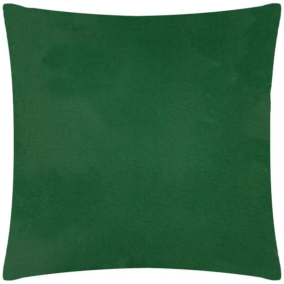 Plain Outdoor Cushion with Zip - Green, Polyester