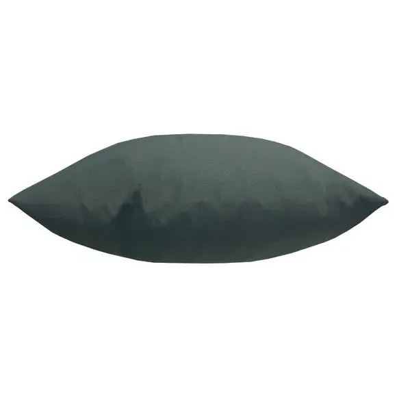 Plain Outdoor Cushion with Zip - Grey, Polyester