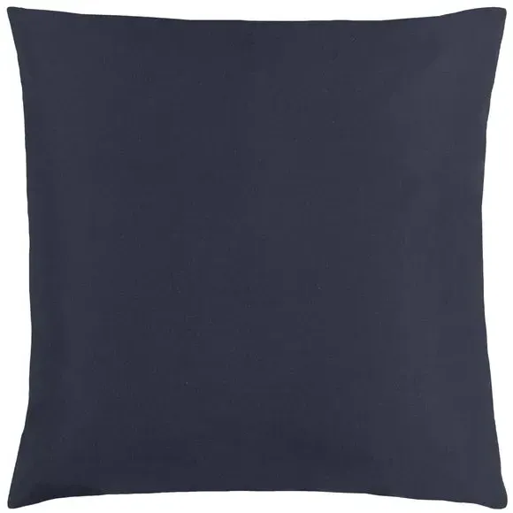 Plain Outdoor Cushion with Zip - Navy, Polyester