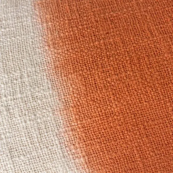 Rectangle Cushion with Dip Dye - Amber, Cotton
