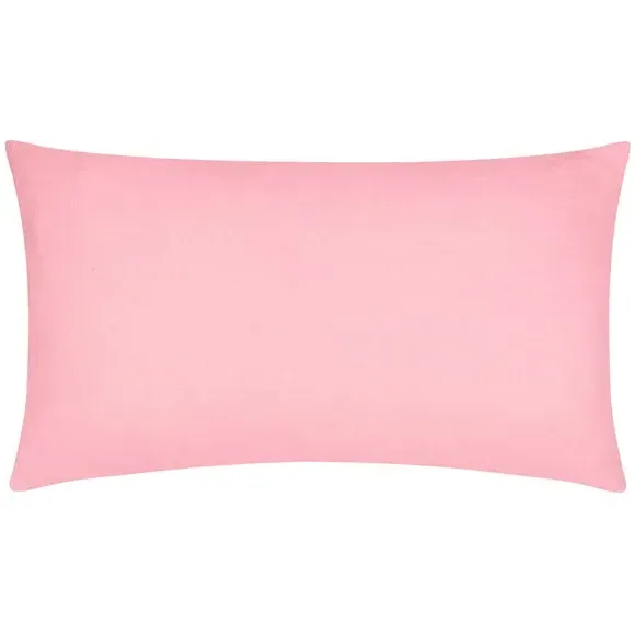 Rectangle Cushion with Embroidery - Pink, Cotton