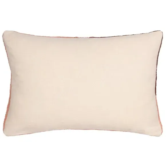 Rectangle Cushion with Tropical Print - Pink, Cotton