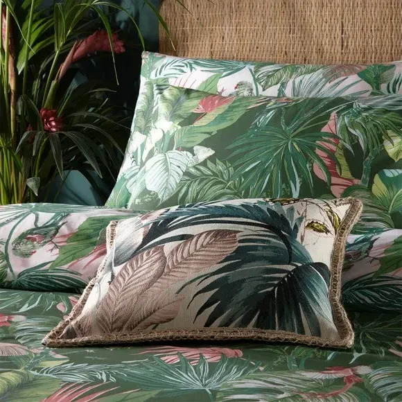 Reversible Duvet Cover Set - Jade, Polycotton