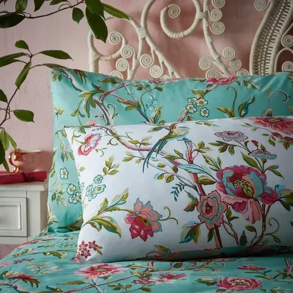 Reversible Duvet Cover Set - Jade, Polycotton