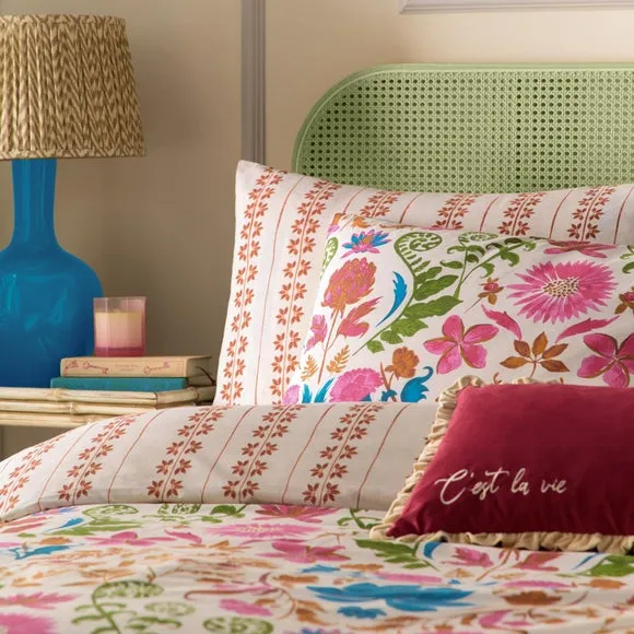 Reversible Duvet Cover Set - Multicolor, Cotton