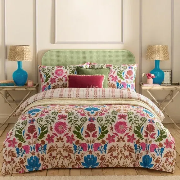 Reversible Duvet Cover Set - Multicolor, Cotton image