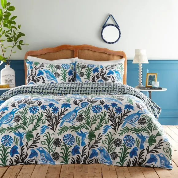 Reversible Duvet Cover Set - Ocean, Cotton