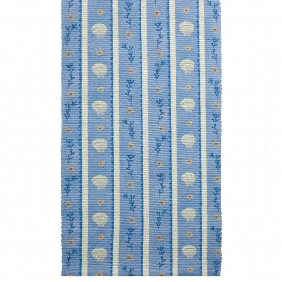Sea Shells Table Runner - Blue, Polyester