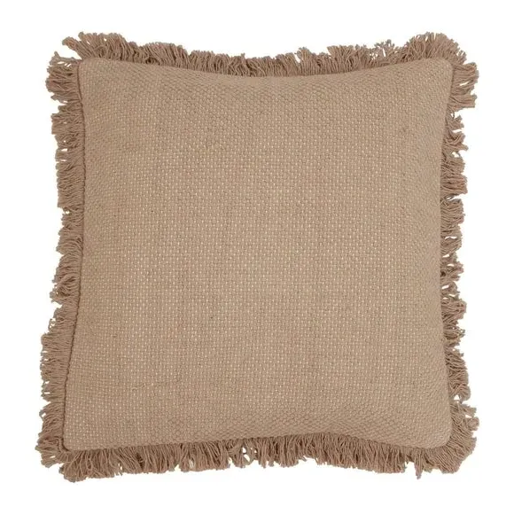Sienna Cushion with Fringe - Blush, Cotton image
