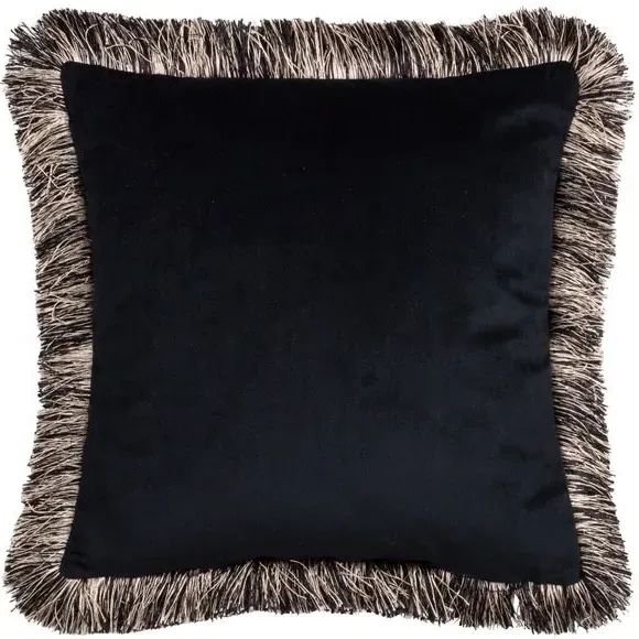 Square Cushion with Zip Fastening - Green, Polyester