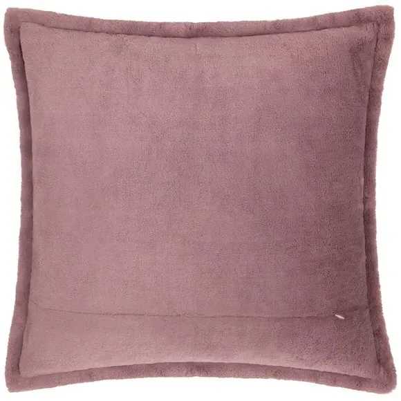Square Reversible Cushion - Mulberry, Faux Fur