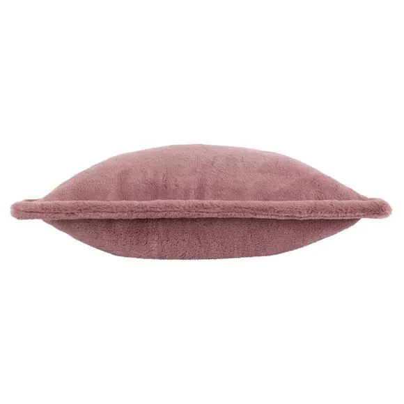 Square Reversible Cushion - Mulberry, Faux Fur
