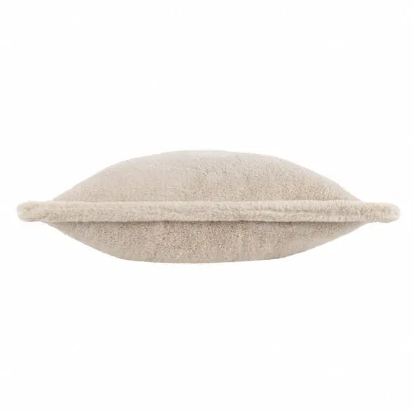 Square Reversible Cushion - Natural, Faux Fur