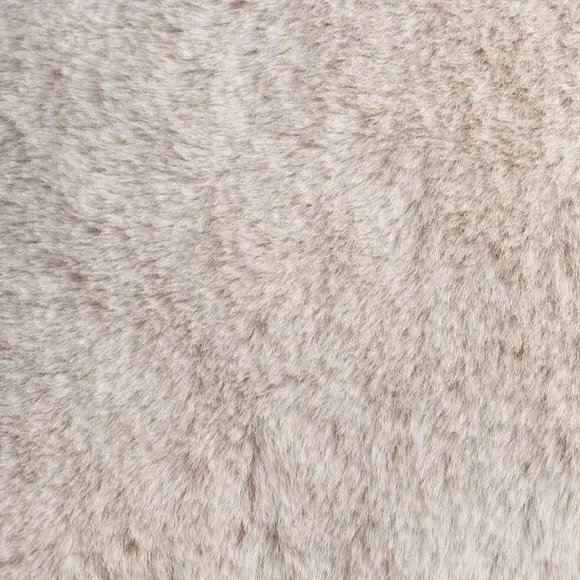 Square Reversible Cushion - Natural, Faux Fur