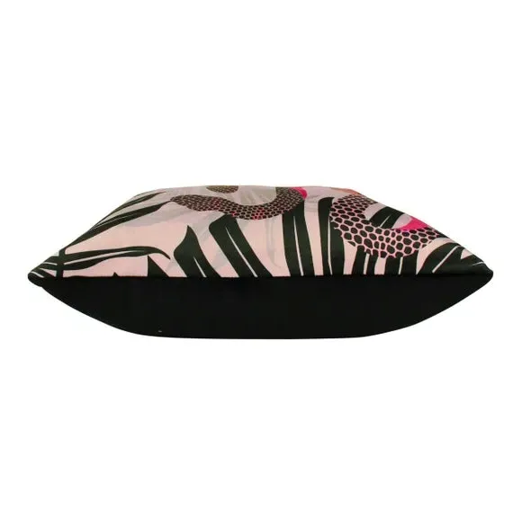 Square Velvet Cushion - Black, Velvet