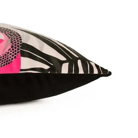 Square Velvet Cushion - Black, Velvet