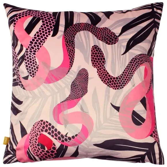 Square Velvet Cushion - Black, Velvet image