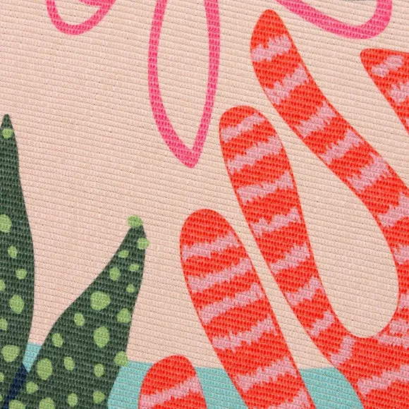 Washable Indoor Outdoor Rug - Multicolor, Polyester