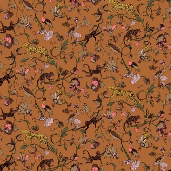 Wildlife Wallpaper with Paste-the-Wall - Brown