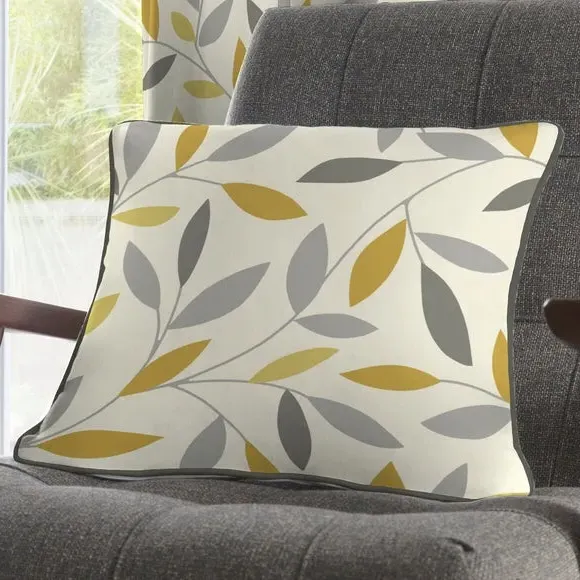 Beechwood Cushion with Zip Closure - Ochre image
