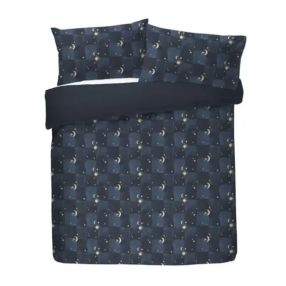 Cosmic Star Duvet Cover Set - Blue, Fleece