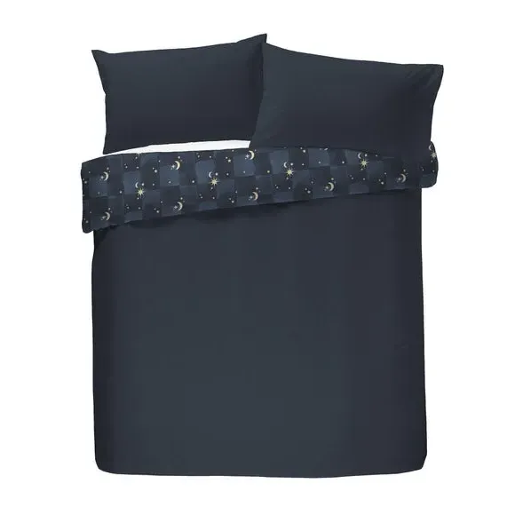 Cosmic Star Duvet Cover Set - Blue, Fleece