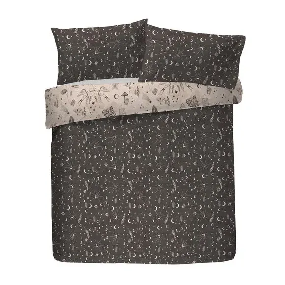 Duvet Cover & Pillowcase Set - Grey, Polycotton