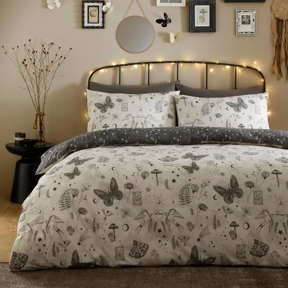 Duvet Cover & Pillowcase Set - Grey, Polycotton image