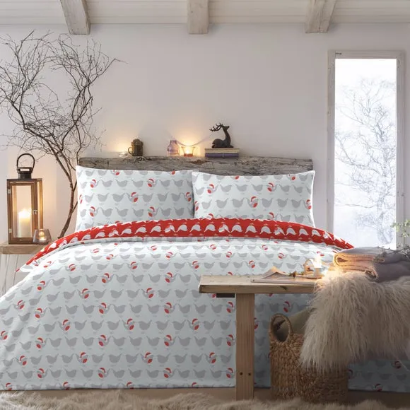 Duvet Cover Set with Pillowcase - Red, Cotton
