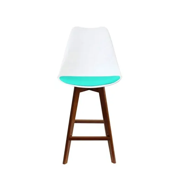 Bar Stool with Removable Pad - Aqua, Plastic