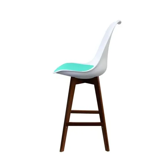 Bar Stool with Removable Pad - Aqua, Plastic
