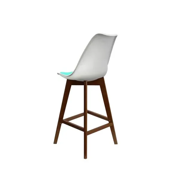 Bar Stool with Removable Pad - Aqua, Plastic