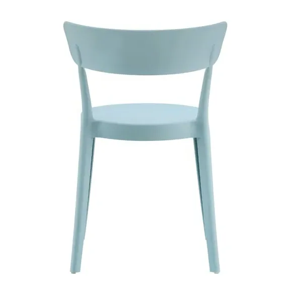 Bistro Dining Chair Stackable - Blue, Plastic