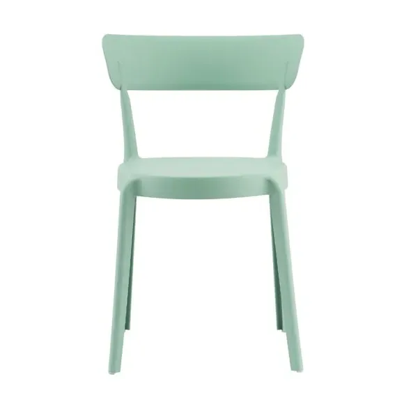 Bistro Dining Chair Stackable - Green, Plastic