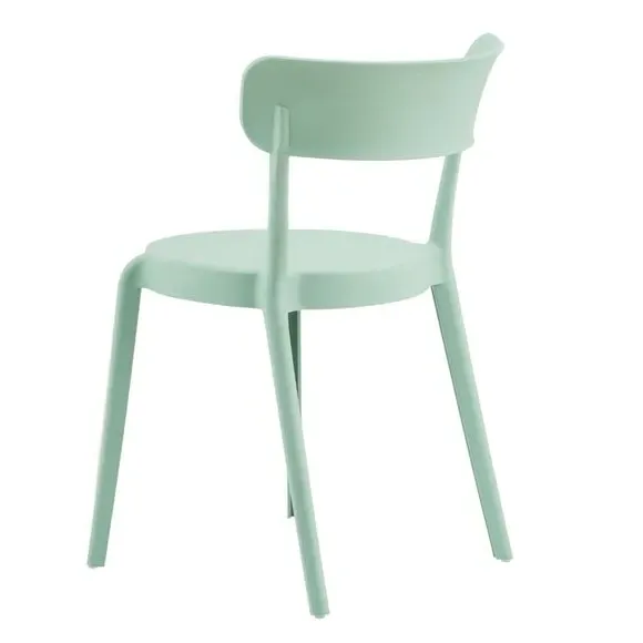 Bistro Dining Chair Stackable - Green, Plastic